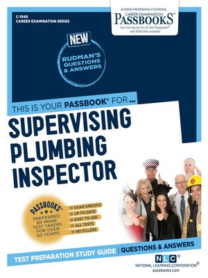 cover image of Supervising Plumbing Inspector